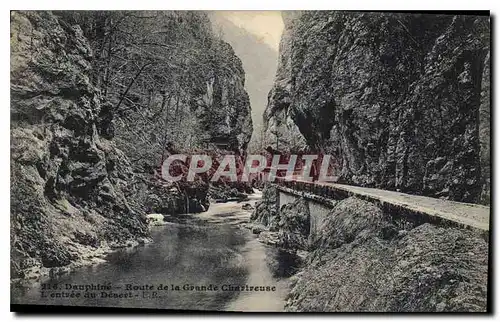 Cartes postales Dauphine Route de la Grande Chartreuse l'Entree du Desert