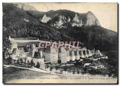 Cartes postales Dauphine Grande Chartreuse Le Couvent et le Grand Som 2033 m