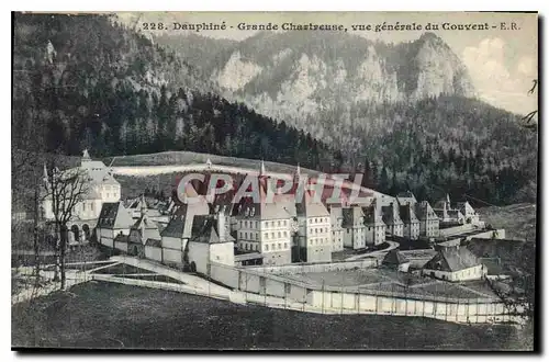 Cartes postales Dauphine Grande Chartreuse vue generale du Couvent