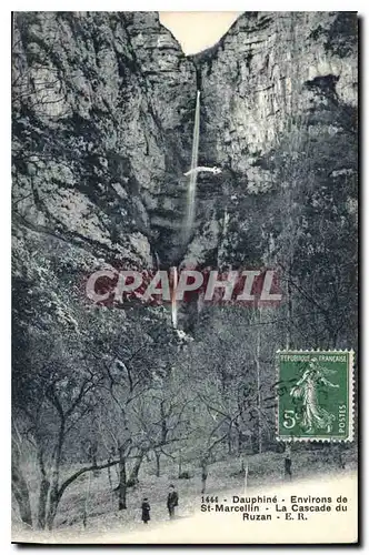Cartes postales Dauphine Environs de St Marcellin la Cascade du Ruzan