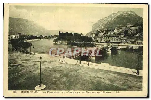 Ansichtskarte AK Grenoble Le Tournant de l'Isere et le Casque de Neron