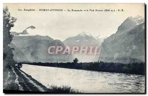 Cartes postales Dauphine Bourg d'Oisans La Romanche et le Pied Montet 2344 m