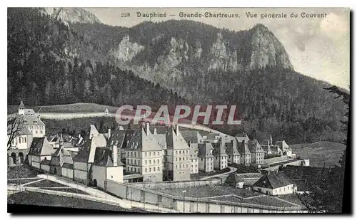 Cartes postales Dauphine Grande Chartreuse vue generale du Couvent
