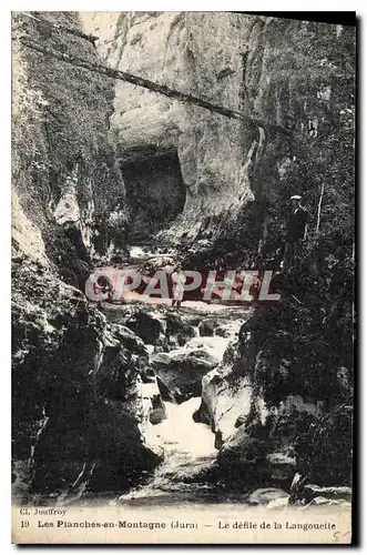Cartes postales Les Planches en Montagne Jura Le Defile de la Langouette