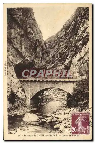 Cartes postales Environ de Digne les Bains Clues de Barles