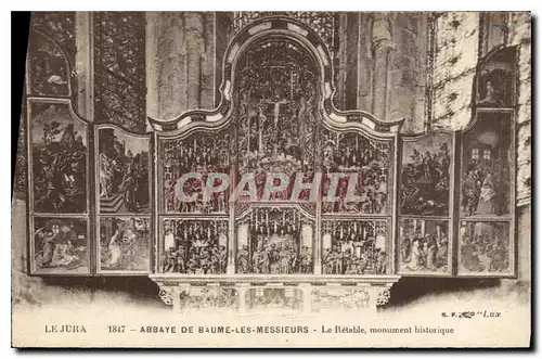 Cartes postales Abbaye de Baume Les Messieurs Le Retable monument historique