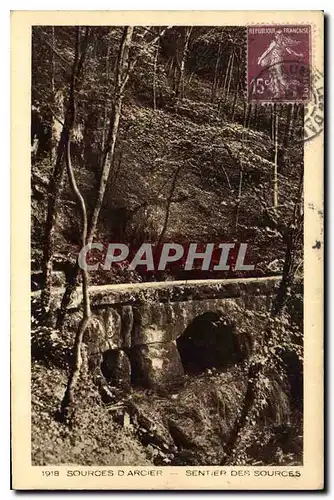 Cartes postales Sources d'Arcier Sentier des Sources