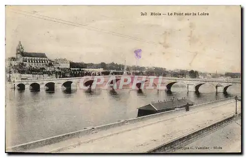 Ansichtskarte AK Blois Le Pont sur La Loire