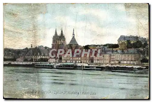 Cartes postales Blois Vue sur l'Eglise St Nicolas l'Hotel Dieu