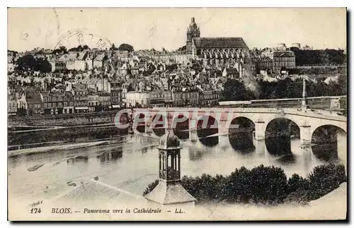 Ansichtskarte AK Blois Panorama vers la Cathedrale