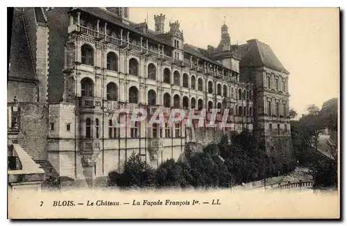 Cartes postales Blois Le Chateau La Facade Francois