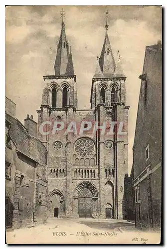 Cartes postales Blois L'Eglise Saint Nicolas