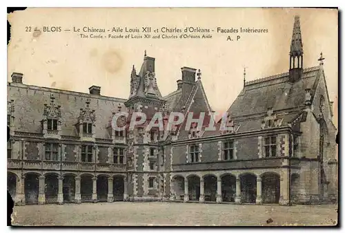 Cartes postales Blois Le Chateau Aile Louis XII et Charles d'Orleans