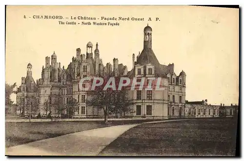 Ansichtskarte AK Chambord le Chateau Facade nord ouest