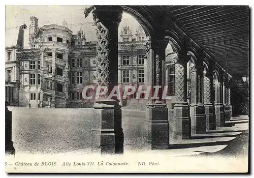 Cartes postales Chateau de Blois Aile Louis XII la Collonade