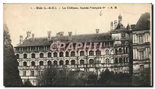 Cartes postales Blois LC le Chateau facade Francois