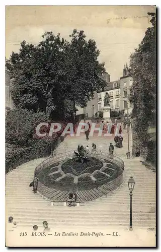 Cartes postales Blois Les Escalier Denis Papin