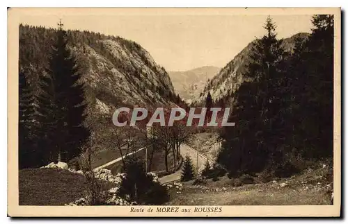 Cartes postales Route de Morez aus Rousses