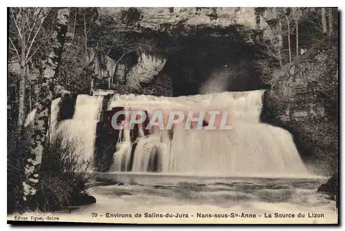 Cartes postales Environs de Salins du Jura Nans sous Ste Anne La Source du Lizon