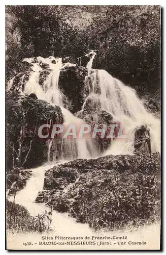 Ansichtskarte AK Sites Pittoresque de Franche Comte Baume les Messieurs Jura Une Cascade