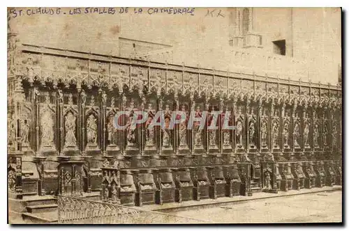 Cartes postales St Claude Les Stalles de la Cathedrale
