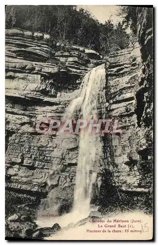 Ansichtskarte AK Cascades deu Herisson Jura Le Grand Saut hautier de la Chite 55 metres