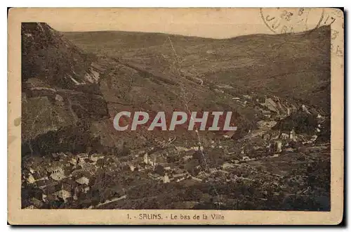 Cartes postales Salins le bas de la ville