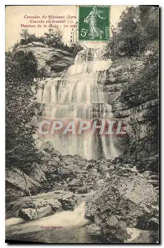 Cartes postales Cascades du Herisson Jura Cascade en eventail