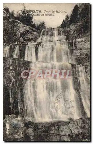 Cartes postales Jura Touriste Cours du Herisson Cascade en eventail