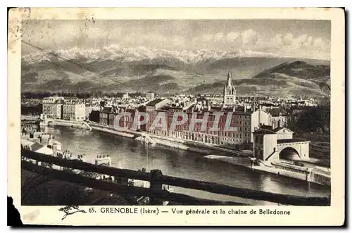 Ansichtskarte AK Grenoble Isere et la Chaine de Belledonne