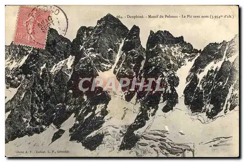 Ansichtskarte AK Dauphine Massif du Pelvoux Le Pic San nom