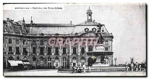 Cartes postales Bordeaux Fontaine des Trois Graces