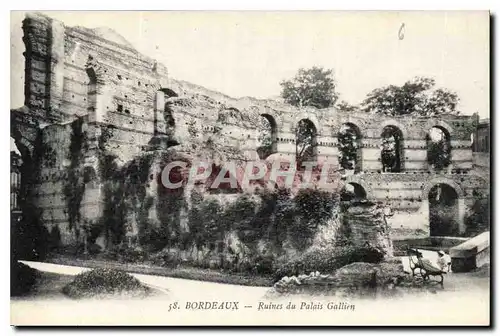 Cartes postales Bordeaux Ruines du Palais Gallien