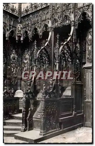 Cartes postales Auch Gers La Cathedrale La Stalle de l'Archeveque XVI siecle