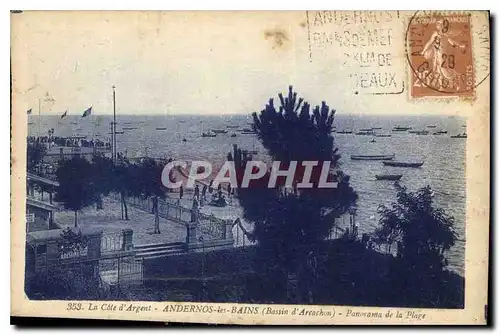 Cartes postales La Cote D'Argent Andernos les Bains Bassin d'Arcachon Panorama de la Plage