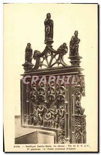 Cartes postales Auch Basilique Sainte Marie Le Choeur Vie de NSJC  9 panneau le Christ couronne d'epines