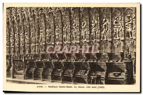 Cartes postales Auch Basilique Sainte Marie Le Choeur Cote nord 1520
