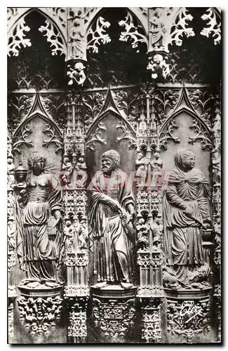 Cartes postales Auch Gers la Cathedrale Quelques Statues en bois Sculptie XVI