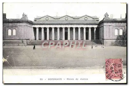 Cartes postales Bordeaux Palais de Justice