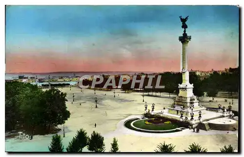 Ansichtskarte AK Bordeaux La Place des Quinconces le Monument des Girondins