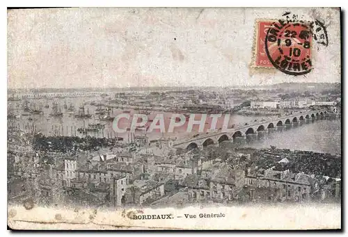 Cartes postales Bordeaux Vue generale