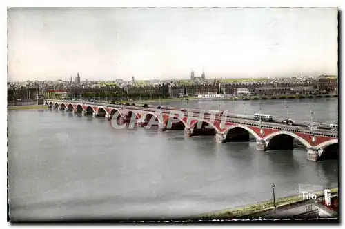 Ansichtskarte AK Bordeaux Le Pont Facade du Quai Richelieu