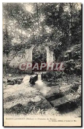 Cartes postales Saint Laurent Medoc Fontaine de Bernos