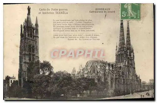 Ansichtskarte AK Corte de Poete gascon et Bordelais Terrela Bordeaux Cathedrale Saint Andre