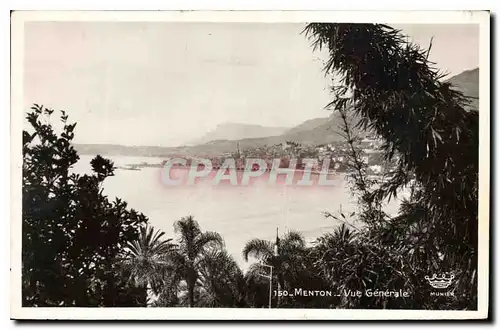 Cartes postales Menton Vue Generale