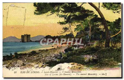 Ansichtskarte AK Iles de Lerins Saint Honorat L'Ancien Monastere