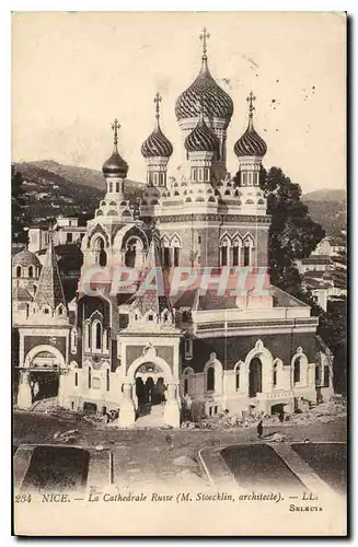 Cartes postales Nice La Cathedrale Russe M Stoecklin architecte Russie Russia