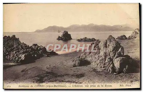 Cartes postales Environs de Cannes Alpes Maritimes L'Esterel vue prise de la Bocca