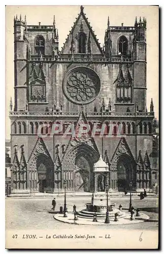 Cartes postales Lyon La Cathedrale Saint Jean