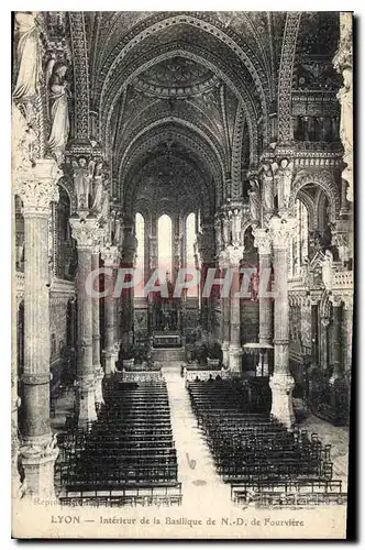 Cartes postales Lyon laterieyr de la Basilique de N D de Fourviere